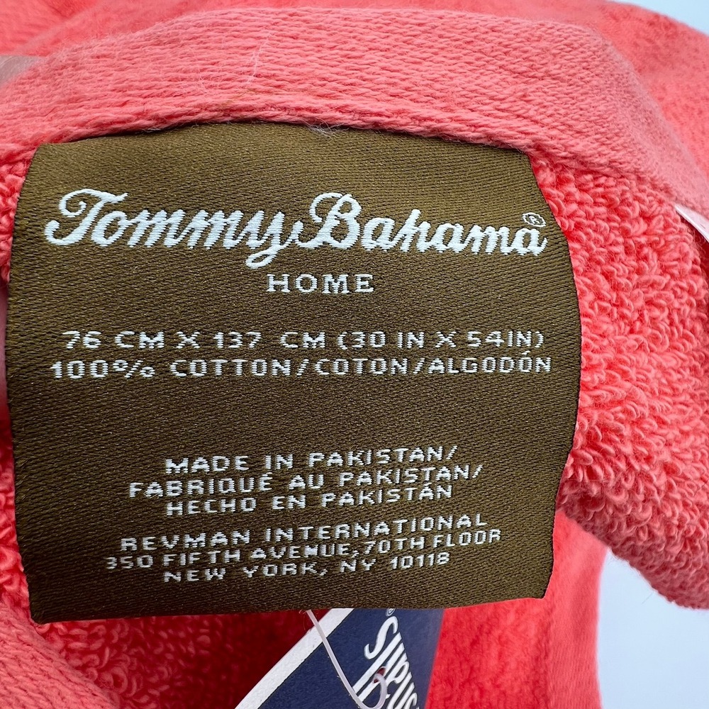 Tommy Bahama Towel Set Women OS Coral Brand New Cypress Bay Cotton 3pc - Picture 7 of 8